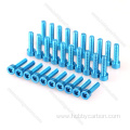 Hot selling aluminum 6063 m3-m6 hex socket screw